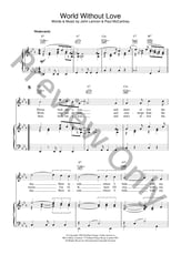 World Without Love piano sheet music cover